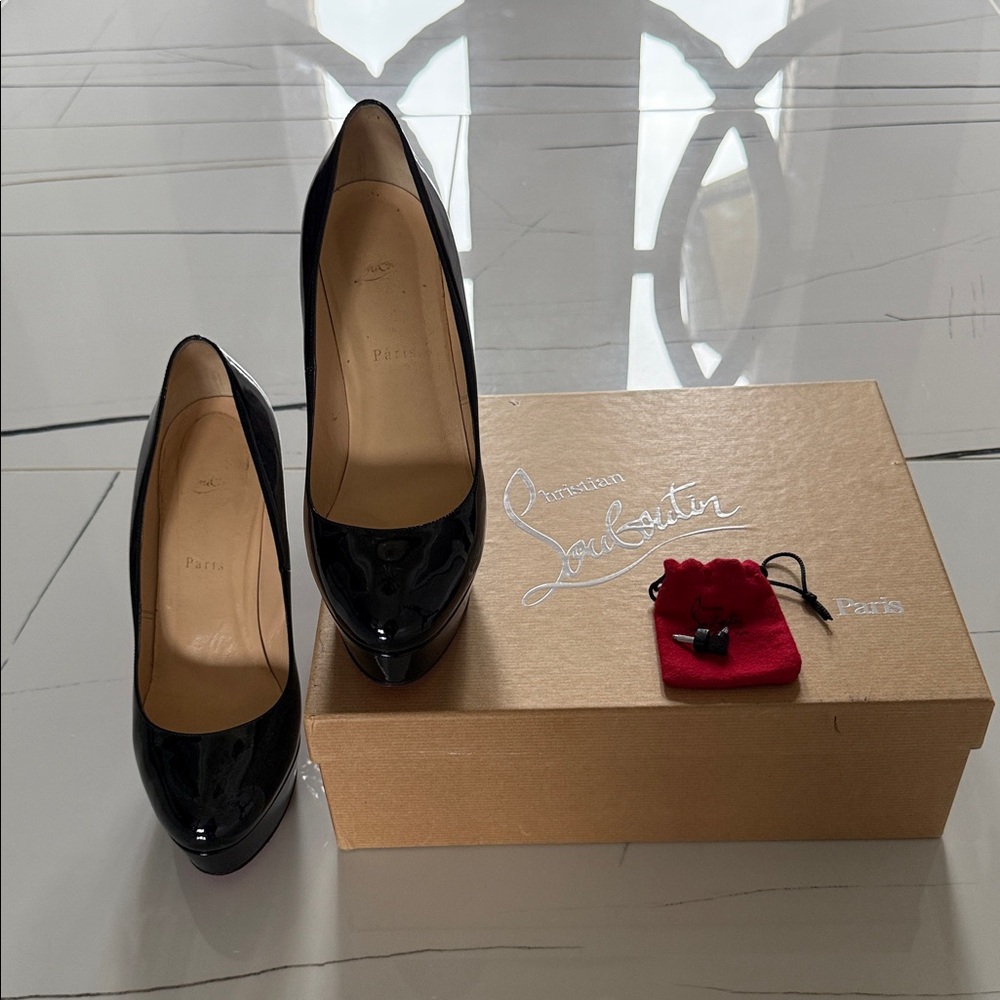 Christian Louboutin Glossy Black Heels